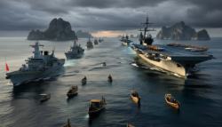 Tensions suddenly escalate: Chinese Fleet Sails Into Contested Waters as US Aircraft Carrier Approaches Update