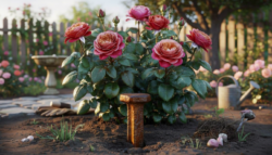 Why old-time gardeners buried a rusty nail at a foot of rose bushes