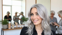 No more hair dye the latest trend that covers grey hair and makes you look younger