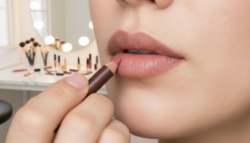 Lip Definition Trick: Strategic liner placement creates fuller lips naturally