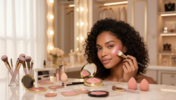 Choose the right blush and highlighter for balanced natural-looking makeup