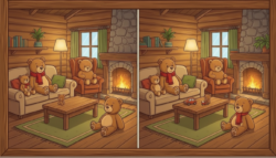 Spot the Variation Puzzle: Test observation skills with bear image challenge