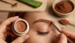Make Your Own Natural Eyebrow Gel Using Aloe Vera Gel and Cocoa Powder