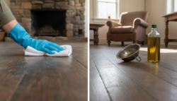 One Common Pantry Item Makes Old Hardwood Floors Look Brand New