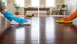 One simple pantry staple restores dull hardwood floors to a like-new shine